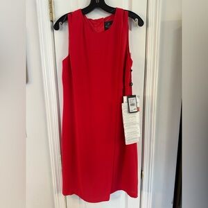NWT- Adrianna Papell Vibrant Red Midi Dress